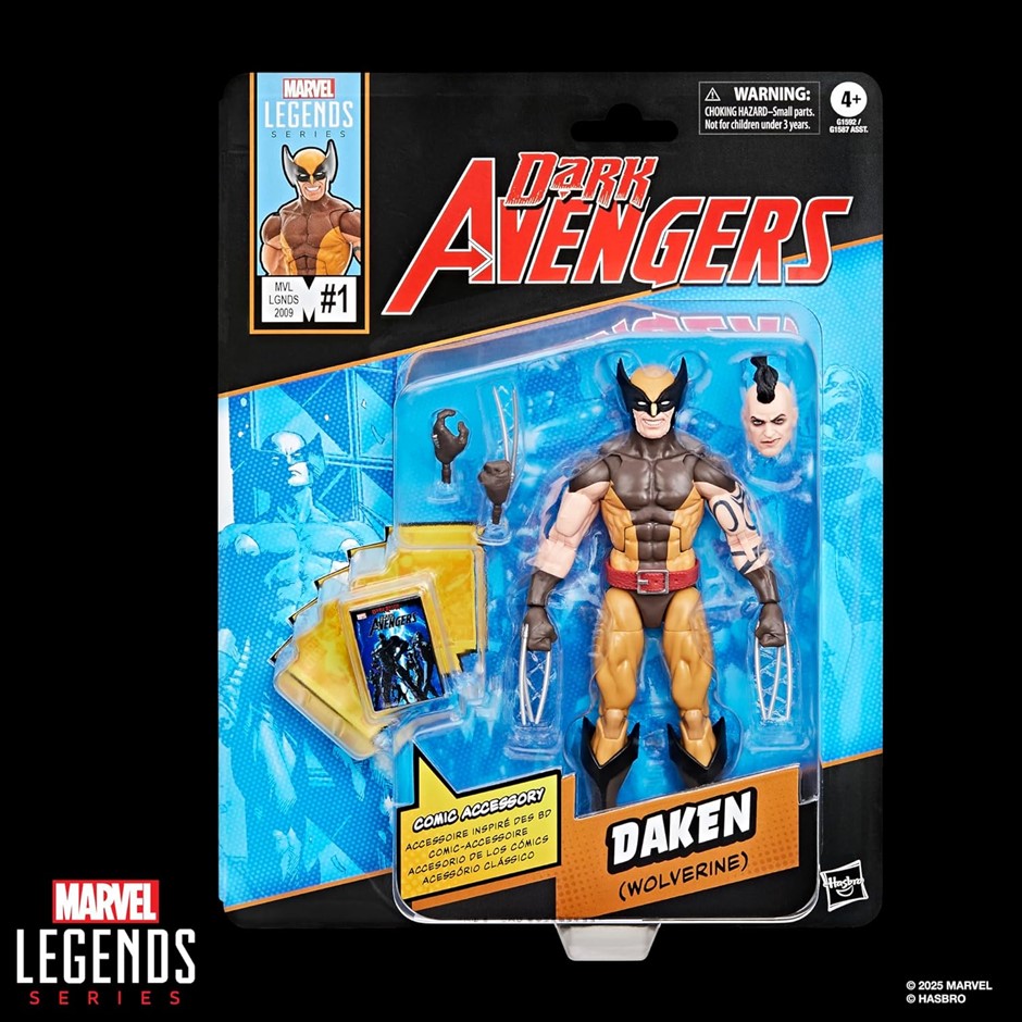 2 X MARVEL Legends Series Daken (Wolverine), Dark Avengers #1 (2009) Comics