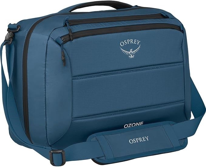 OSPREY Ozone Carry-On Boarding Bag, 20L, Coastal Blue. RRP: $150.