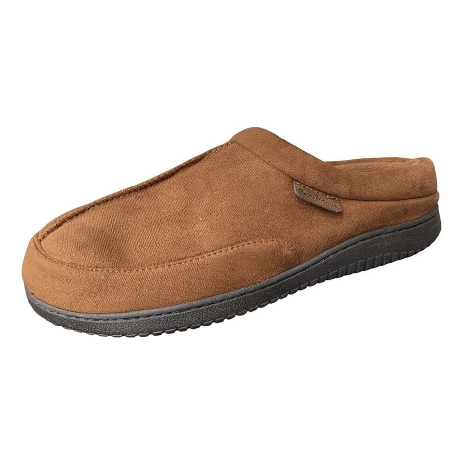 DEARFOAMS Men's Clog Slippers, Size L (US 11-12), Brown. Buyers Note - Dis