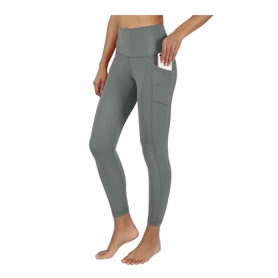 3 x 90DEGREE Women's Leggings, Size M, 75% Nylon, Mulled Basil. Buyers Not