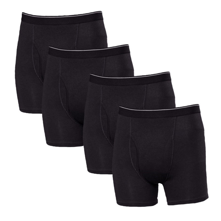 KIRKLAND Men's 4-Pack SIGNATURE Boxer Briefs. Size: Small. 96% Supima Cotto