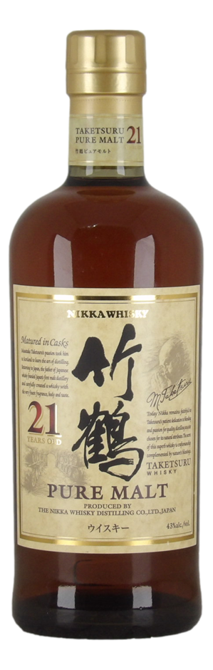 Nikka whisky Taketsuru 21 Year Old (1x 700mL), Japan.