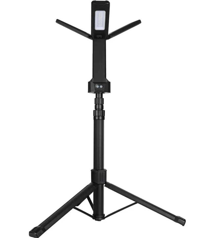 FEIT ELECTRIC Rechargeable Led Work Light w/ Tripod, 2000 Lumens. NB: Fault