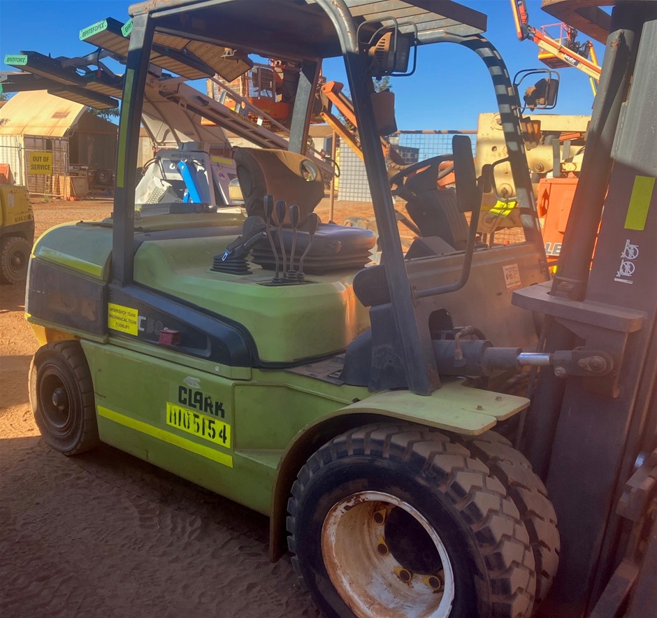 2017 CLARK C50D Forklift - 5.0t - 4.0m - Diesel - Port Hedland
