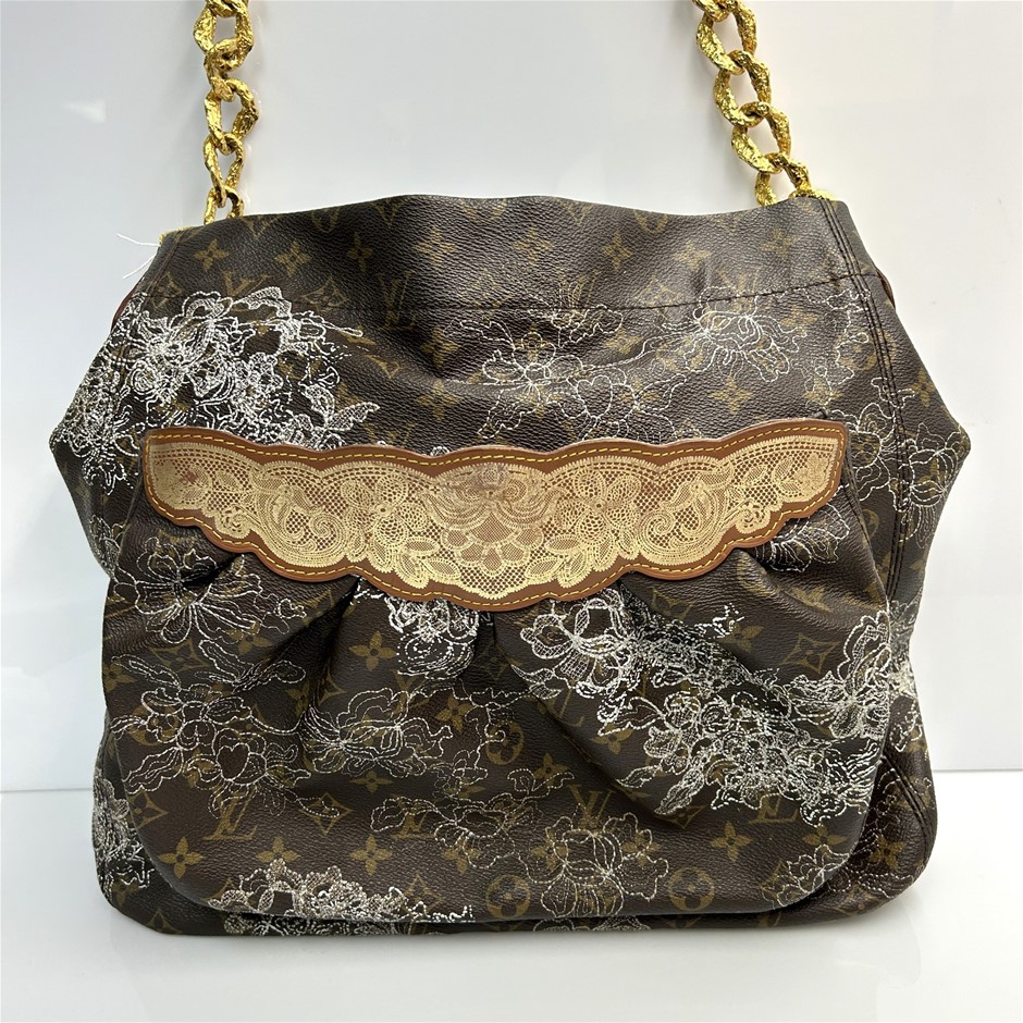 Louis Vuitton Limited Edition Monogram Dentelle Fersen Shoulder Bag
