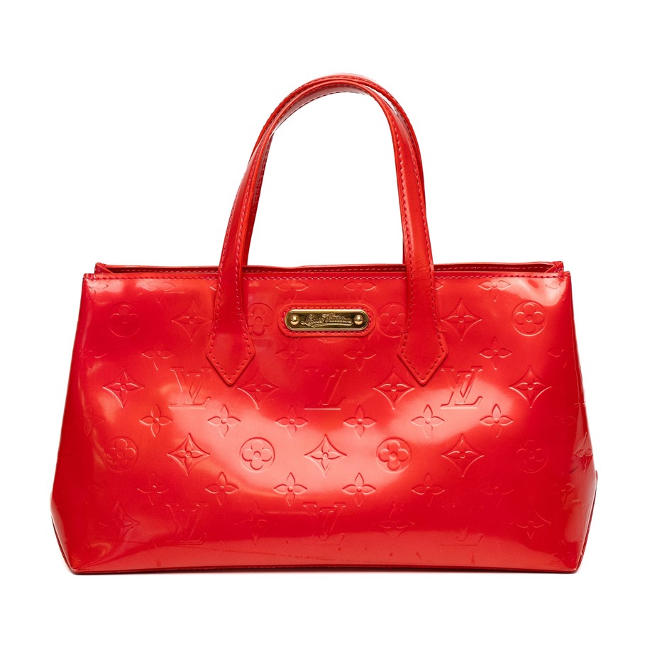 LOUIS VUITTON Monogram Vernis Wilshire PM Handbag