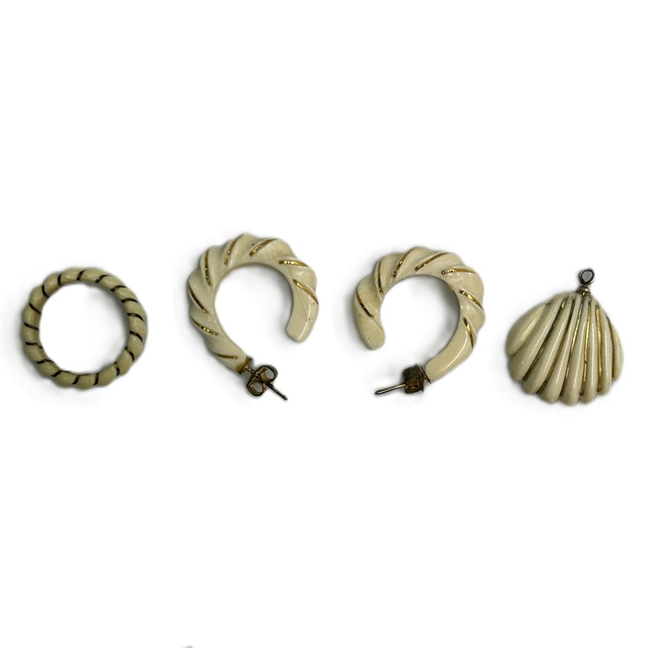 Vintage ivory jewellery