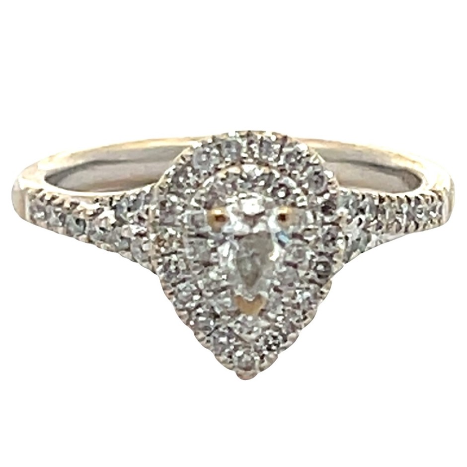 Michael Hill 10ct Yellow Gold Diamond Cluster Ring
