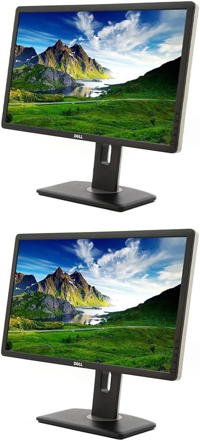 2 Units Dell UltraSharp U2412Mb 24" WUXGA (1920×1200) IPS Monitors – DP/DVI