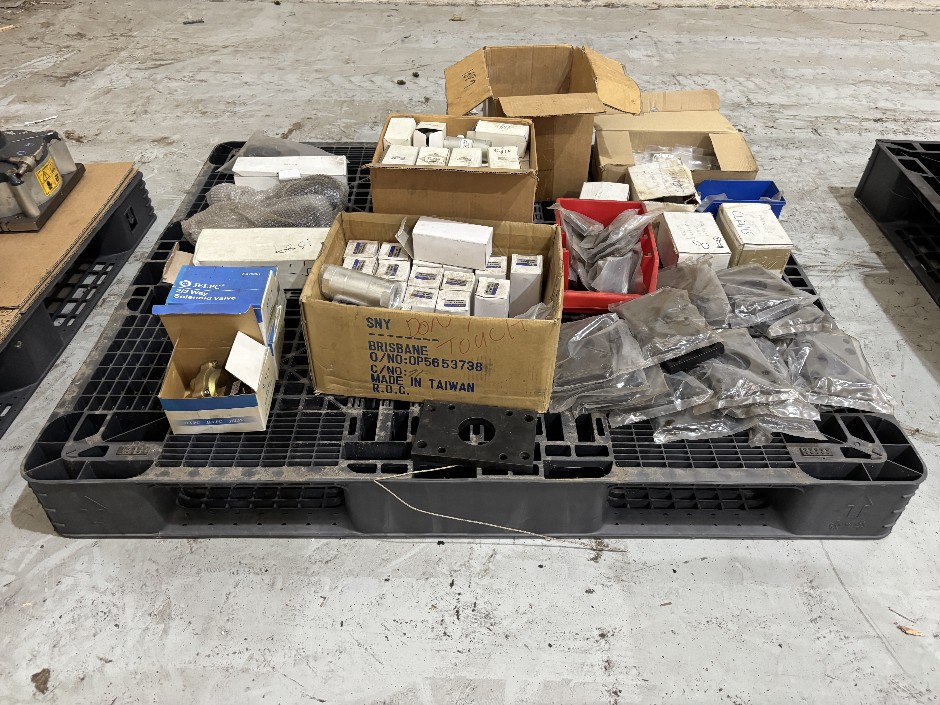 Assorted Pneumatic Fittings — Clevis Brackets, Valve Bodies & JELPC Sole