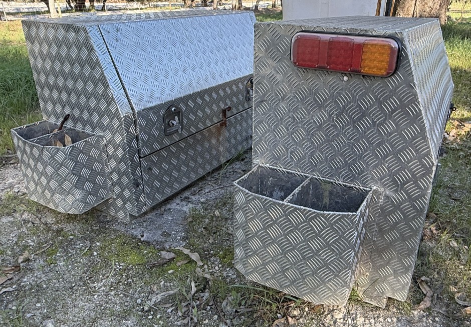 <p>2x Aluminium Ute Truck Tool Boxes</p>
