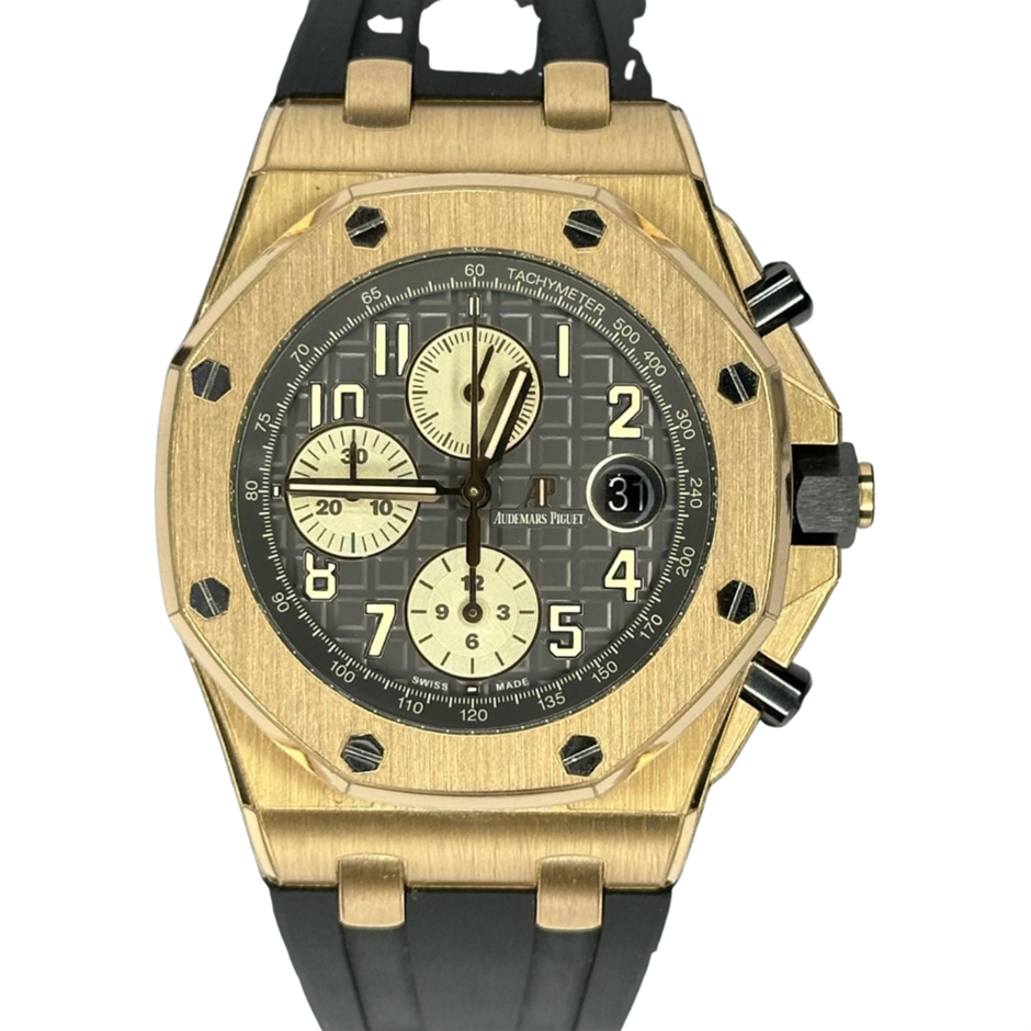 AUDEMARS PIGUET ROYAL OAK OFFSHORE AUTOMATIC 42MM ROSE GOLD 26470OR BXP