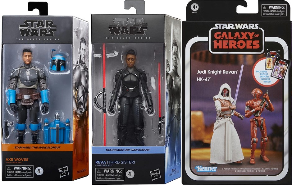 3 x STAR WARS: Black Series Axe Woves 15 cm, Black Series Reva (Third Siste