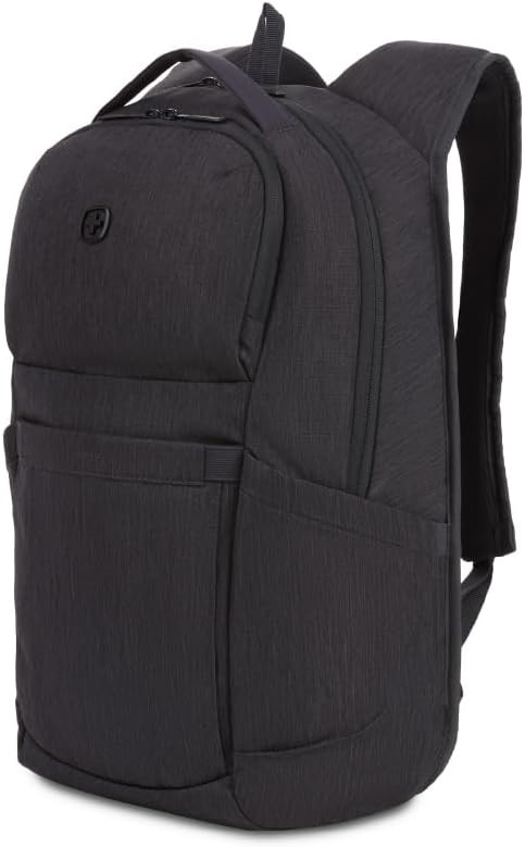 SWISSGEAR 8183 Laptop Backpack, Charcoal Heather, 21L