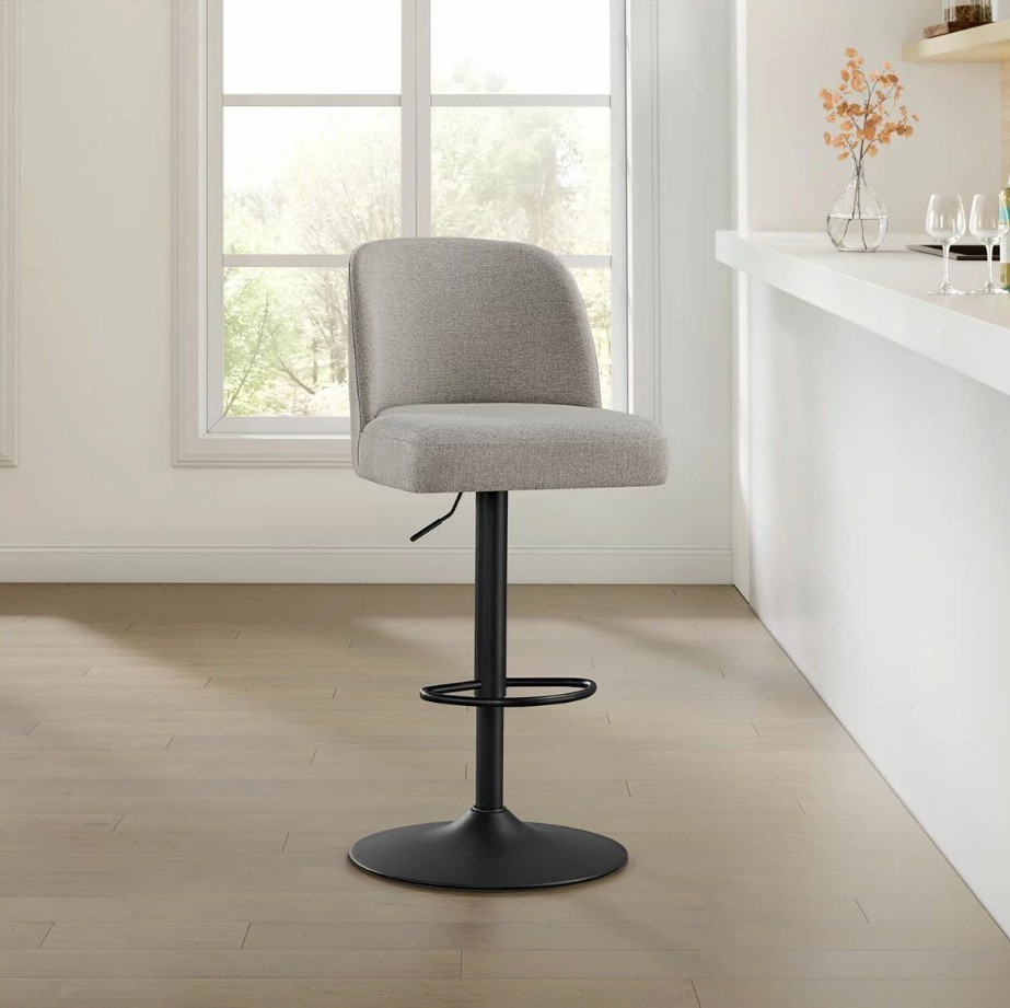 BAYSIDE FURNISHINGS Gas-Lift Bar Stool, 1 Piece
