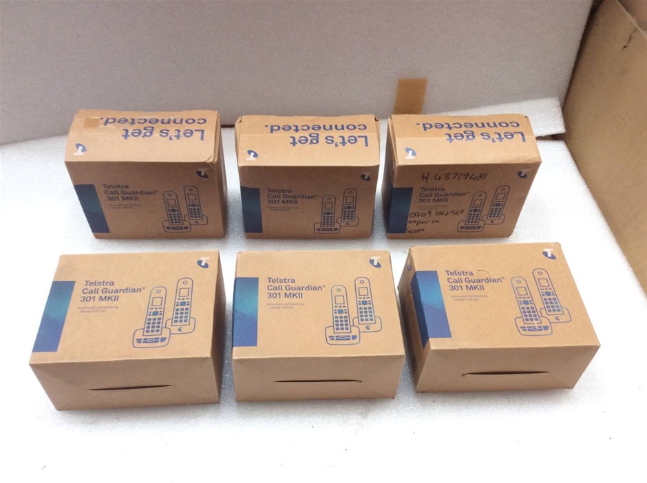 Telstra Call Guardian 301 MKII Cordless Phone (Lot of 6)