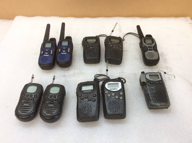 Uniden Mixed Model Handheld 2-way Radio (Lot of 10)