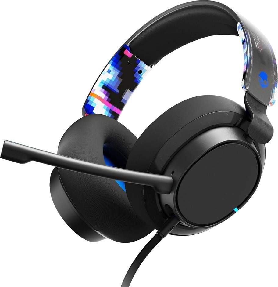 Skullcandy SLYR Pro Multi-Platform Over-Ear Wired Gaming Headset, Blue