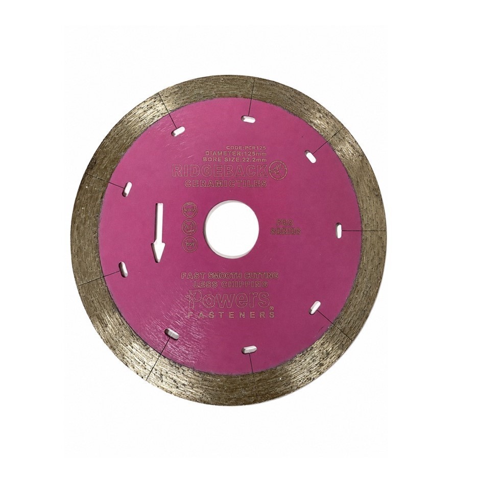 POWERS RIDGEBACK 125mm Pro Series Ceramic Diamond Blade, Purple, PCR125.