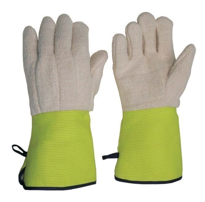 24 Pairs x FRONTIER Flame Resistant Cotton Terry Cord Gloves, Size L, Jerse