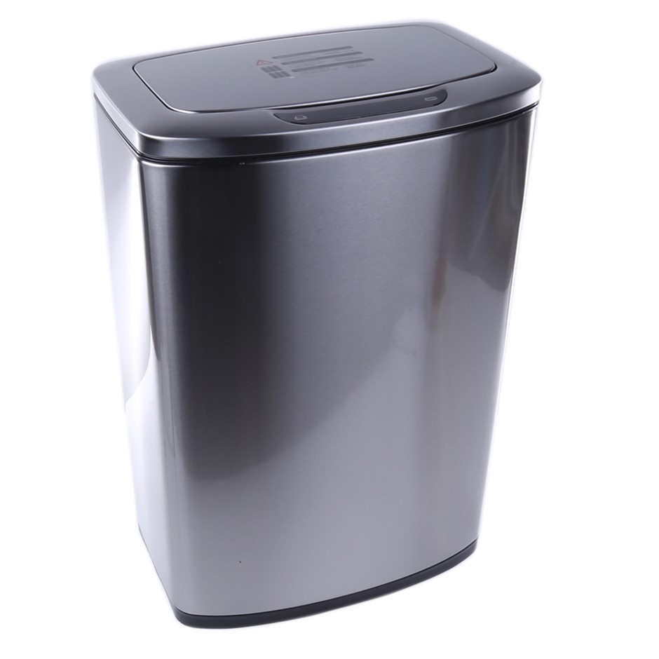 SENSIBLE ECO LIVING 47L Motion Sensor Stainless Steel Trash Bin.