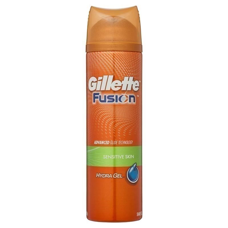 3 x GILLETTE Fusion Hydra Gel Sensitive Skin, 195g.