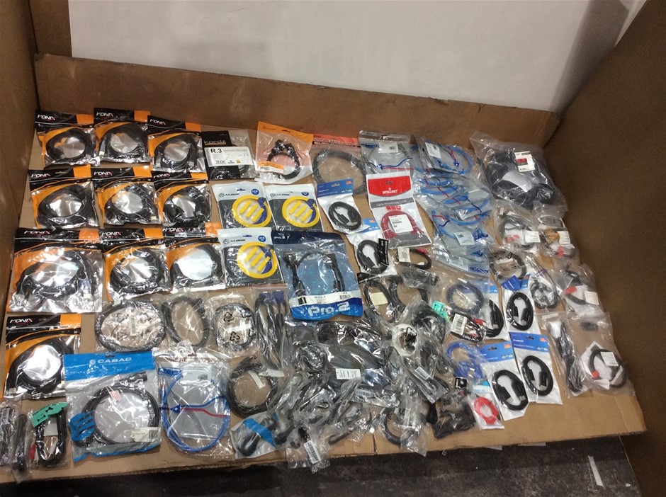 Mixed Brand Computer Cables Lot - New (Lot of 80)