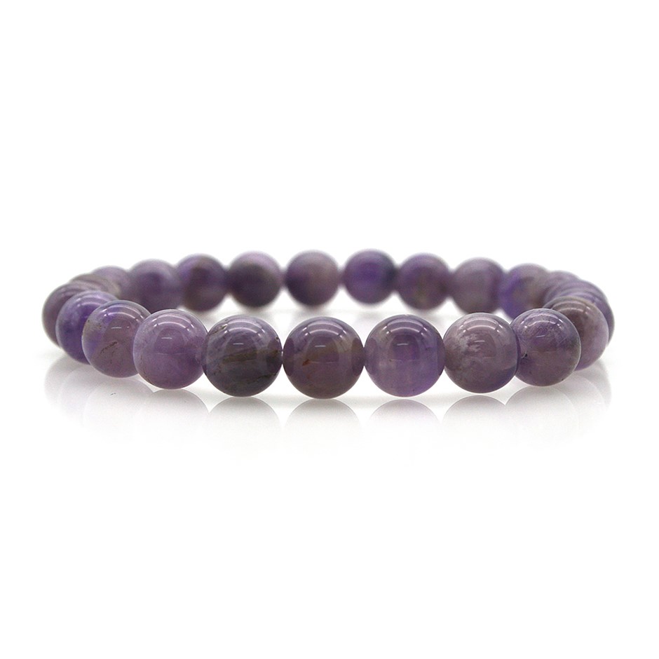 8mm Gorgeous Amethyst Gemstones Beaded Bracelet