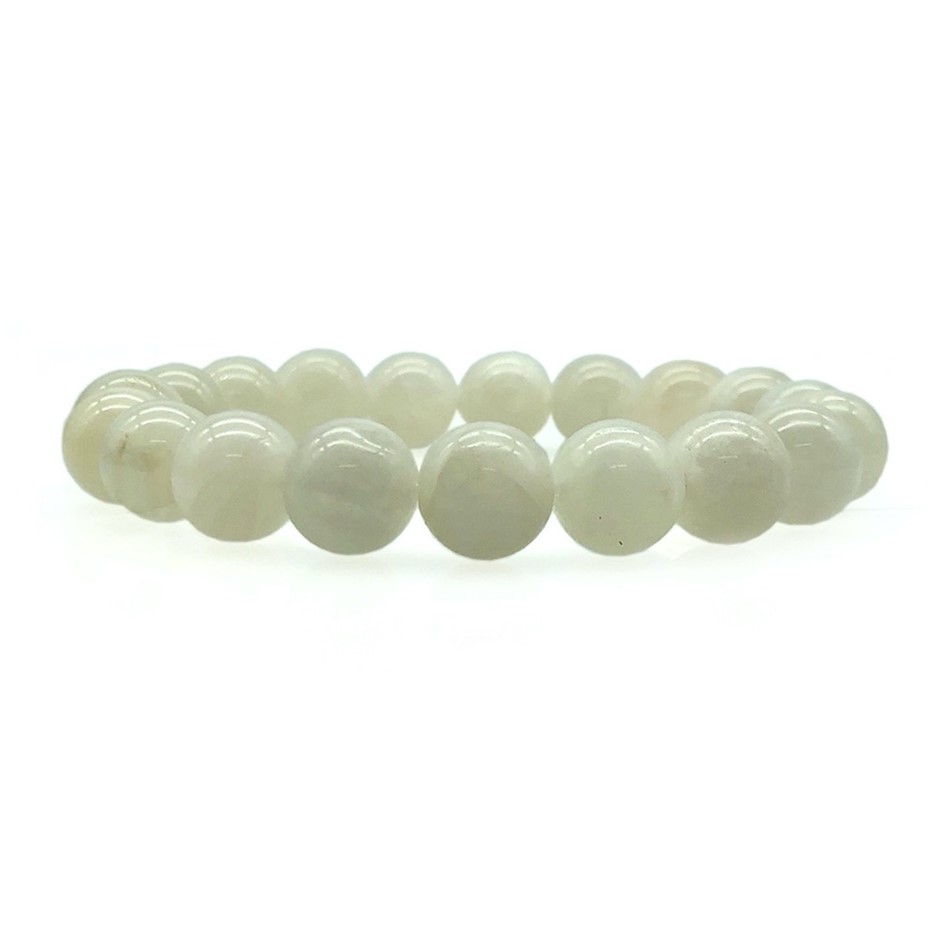 10mm Grade A Moonstone Gemstones Beaded Bracelet