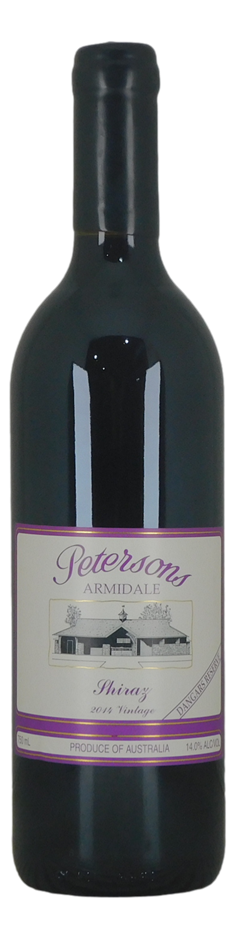 Petersons Dangars Reserve Shiraz 2014 (1x 750mL), Armidale.