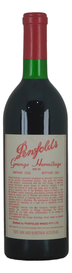 Penfolds Bin 95 Grange Hermitage 1982 (1x 750mL), SA.