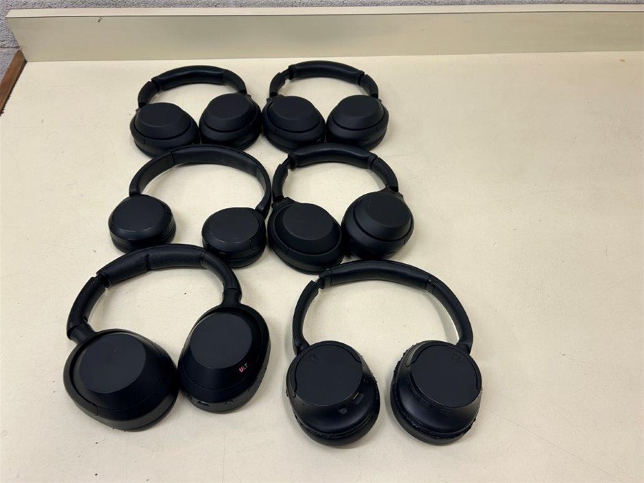 6 x Assorted SONY Wireless Bluetooth Headphones