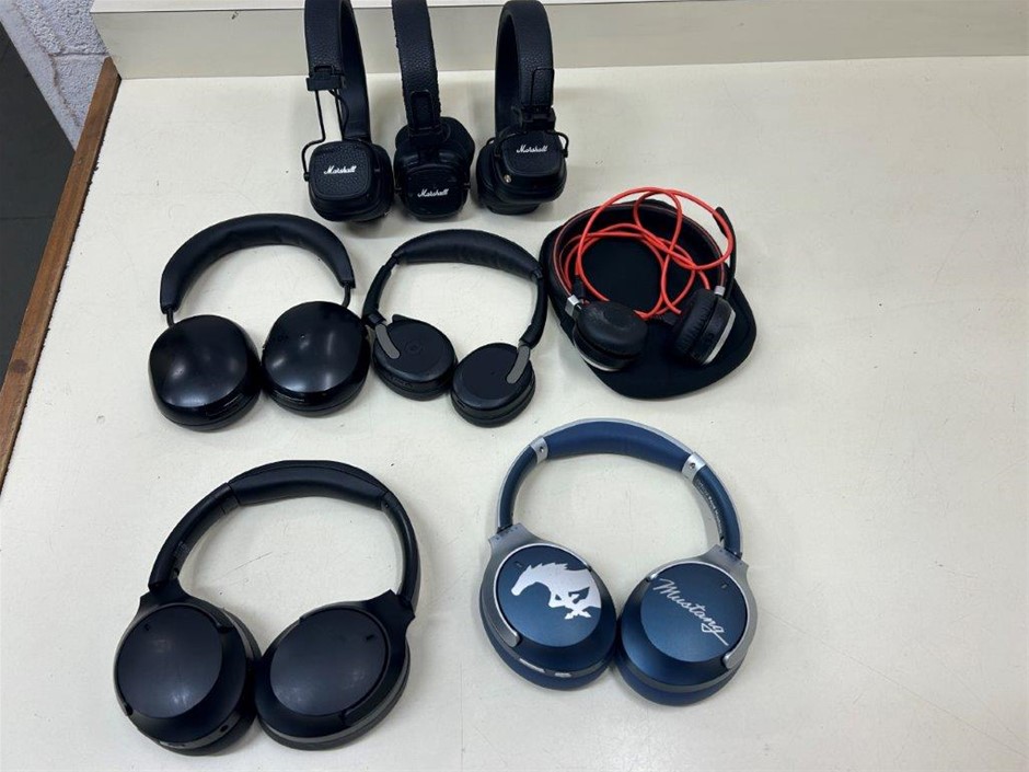 8 x Assorted Wireless Bluetooth Headphones including