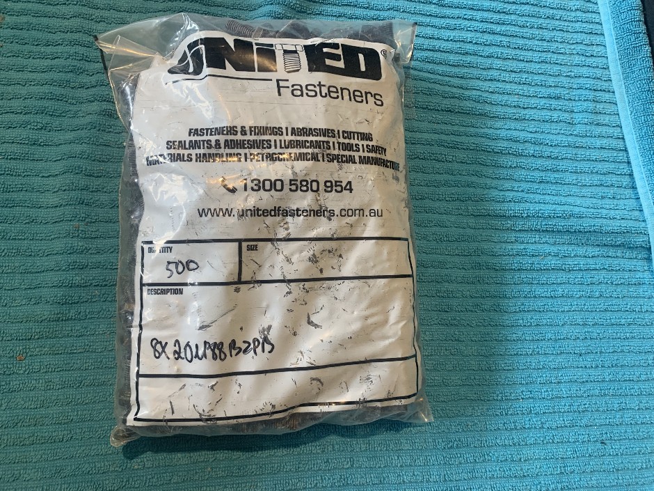 2 x Packets of United Fasteners (Unused)