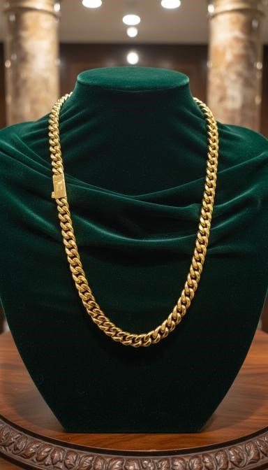 18k Italy Stamped Yellow Gold Filled Chain-Quality Guarantee-70cm