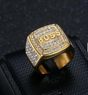 Italy Stamps 925 Silver Hip Hop Men's Ring (Stamps)-11 US