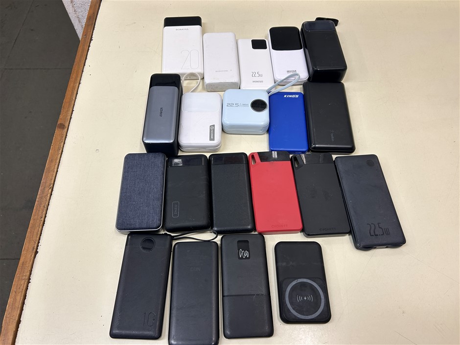 20 x Assorted Portable PowerBanks