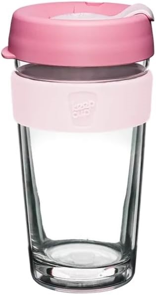 KeepCup Longplay - Reusable Coffee Cup, Double Wall Glass with Removable Sl