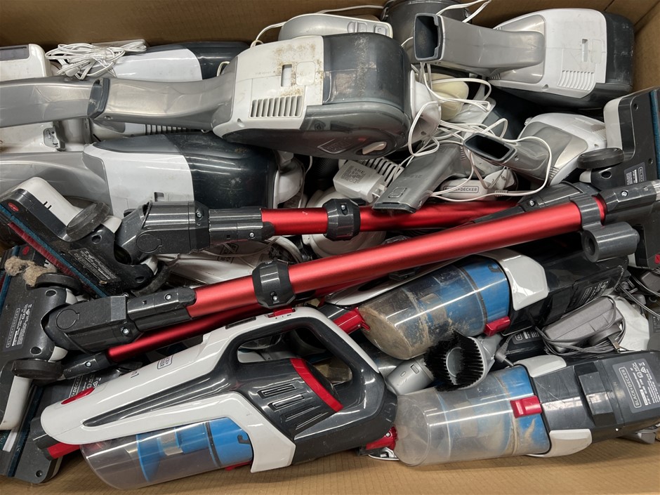 12 x Assorted Vacuums. NB: Well Used, Missing Parts. Important Notice:</b
