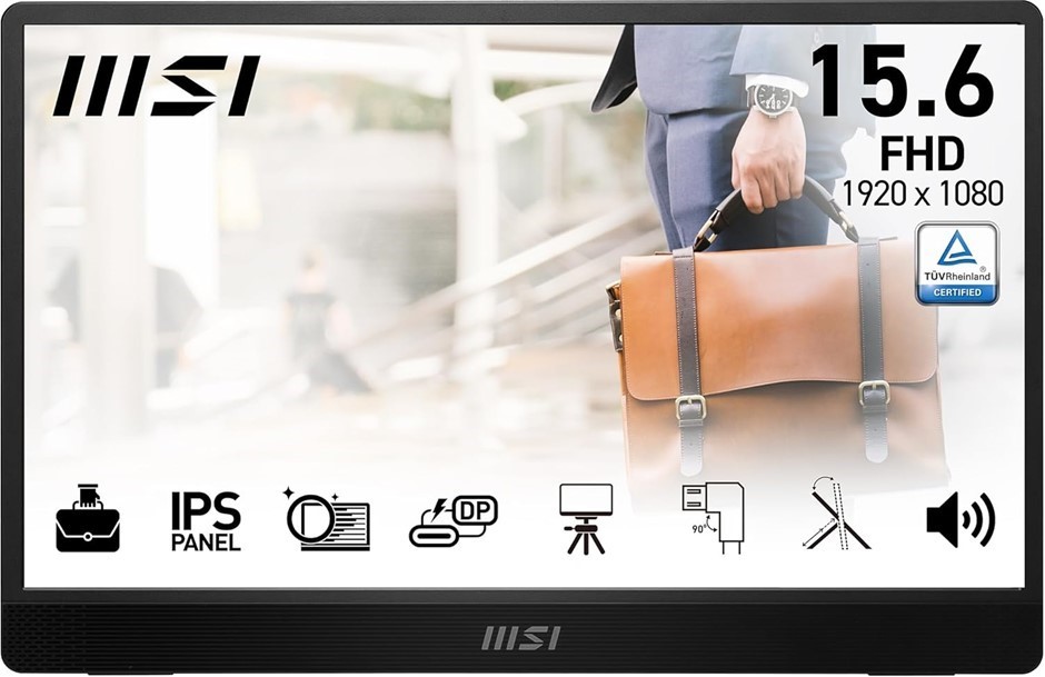 MSI PRO MP161 E2U 15.6" Eye Care(PC,Laptop,Mobile)UltraSlim Ergonomic Busin