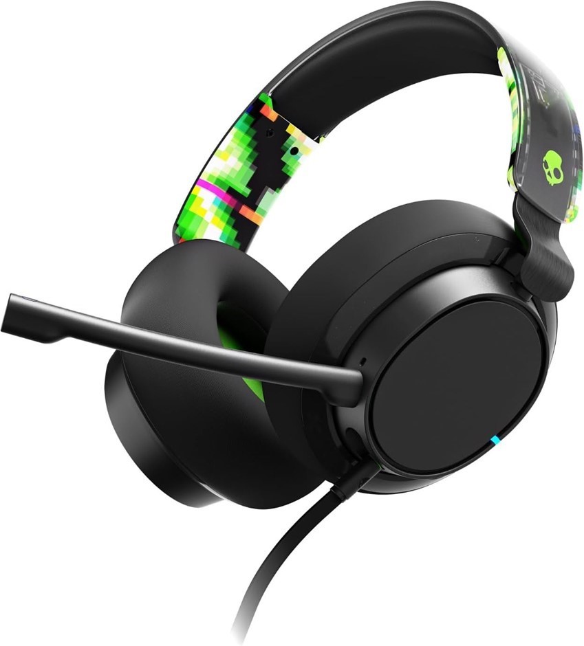 SKULLCANDY SLYR Pro Multi-Platform Over-Ear Wired Gaming Headset, Green  Bu