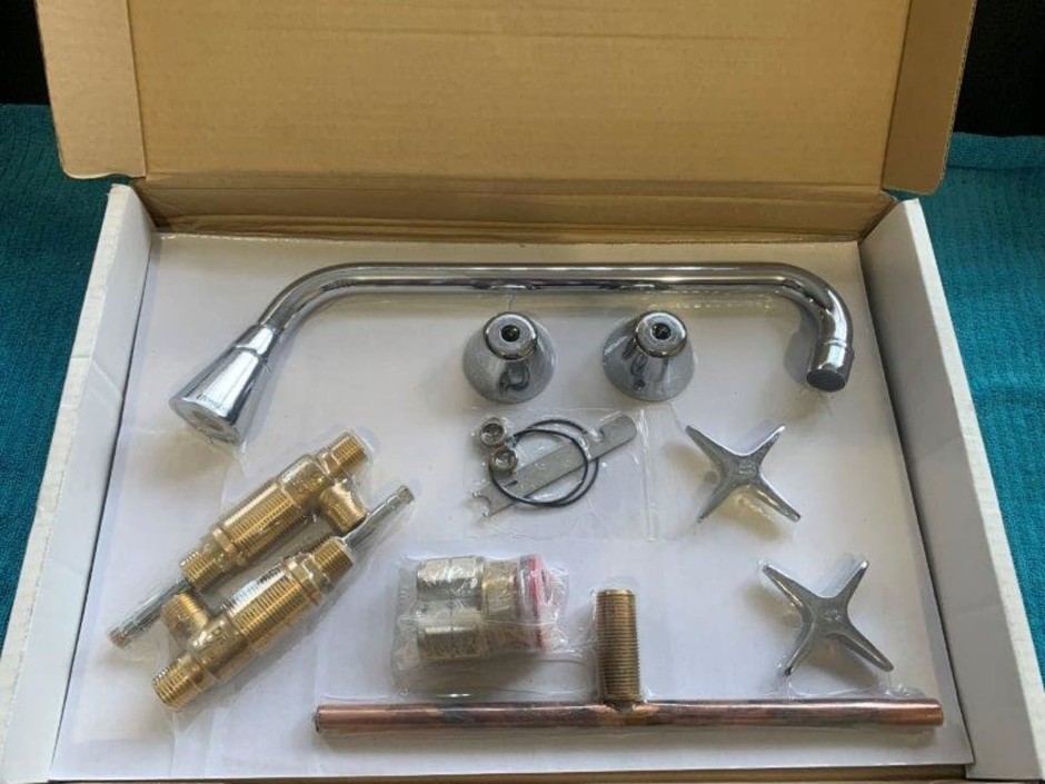 1 x Deck Mount Star Handle Faucet (Unused)