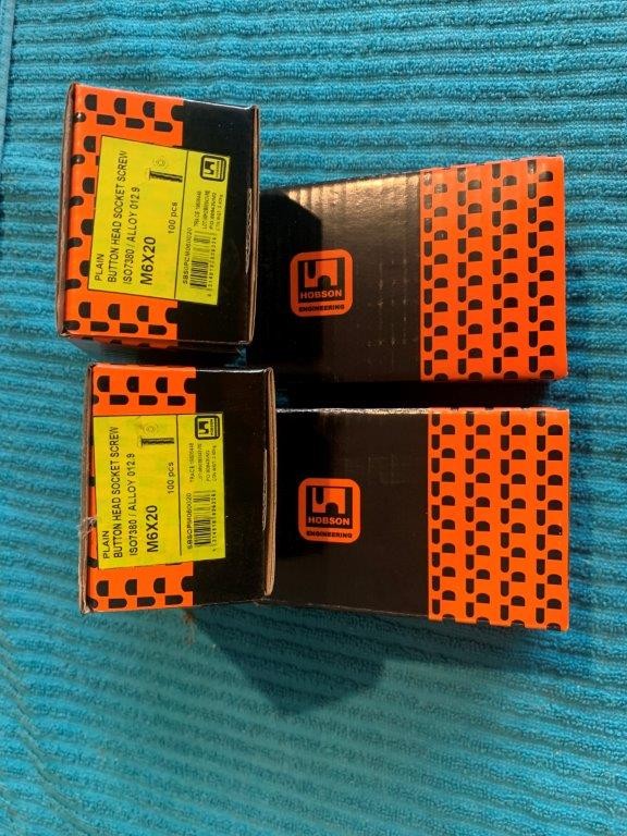 4 x Boxes of Plain Button Head Socket Screws (Unused)