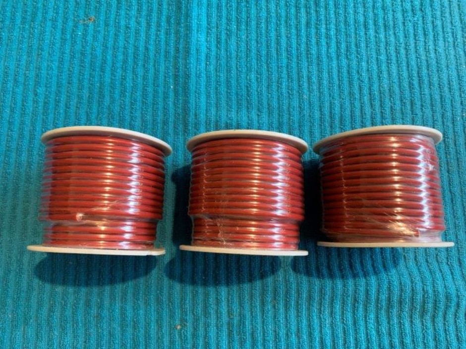 3 x Reels of Automotive Cable (Unused)