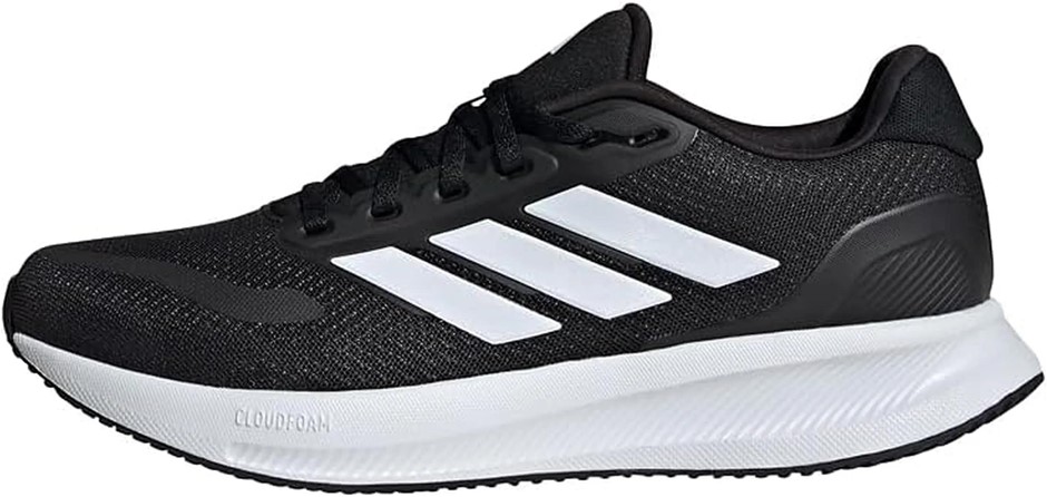ADIDAS Men's Runfalcon 5 Running Shoes, US9/UK8.5, Core Black/Cloud White/C