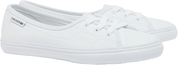 LACOSTE Women's Median Leather Sneaker, US9/UK7, White, 751SFA013021G. NB: