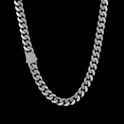 Silver-Filled Cuban Link Chain Necklace, 16MM Wide - 66cm