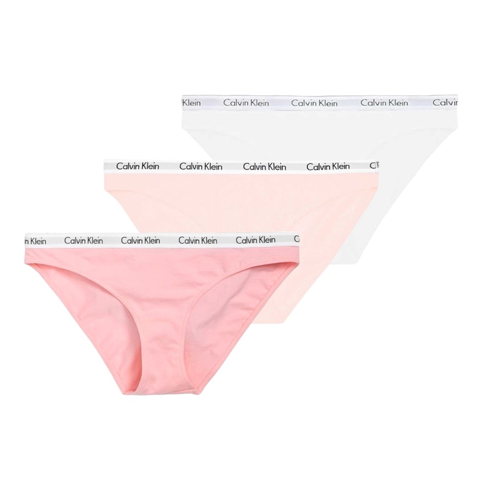 2 x 3-Pack CALVIN KLEIN Women's Carousel Bikini Briefs, Size XL, 90% Cotton