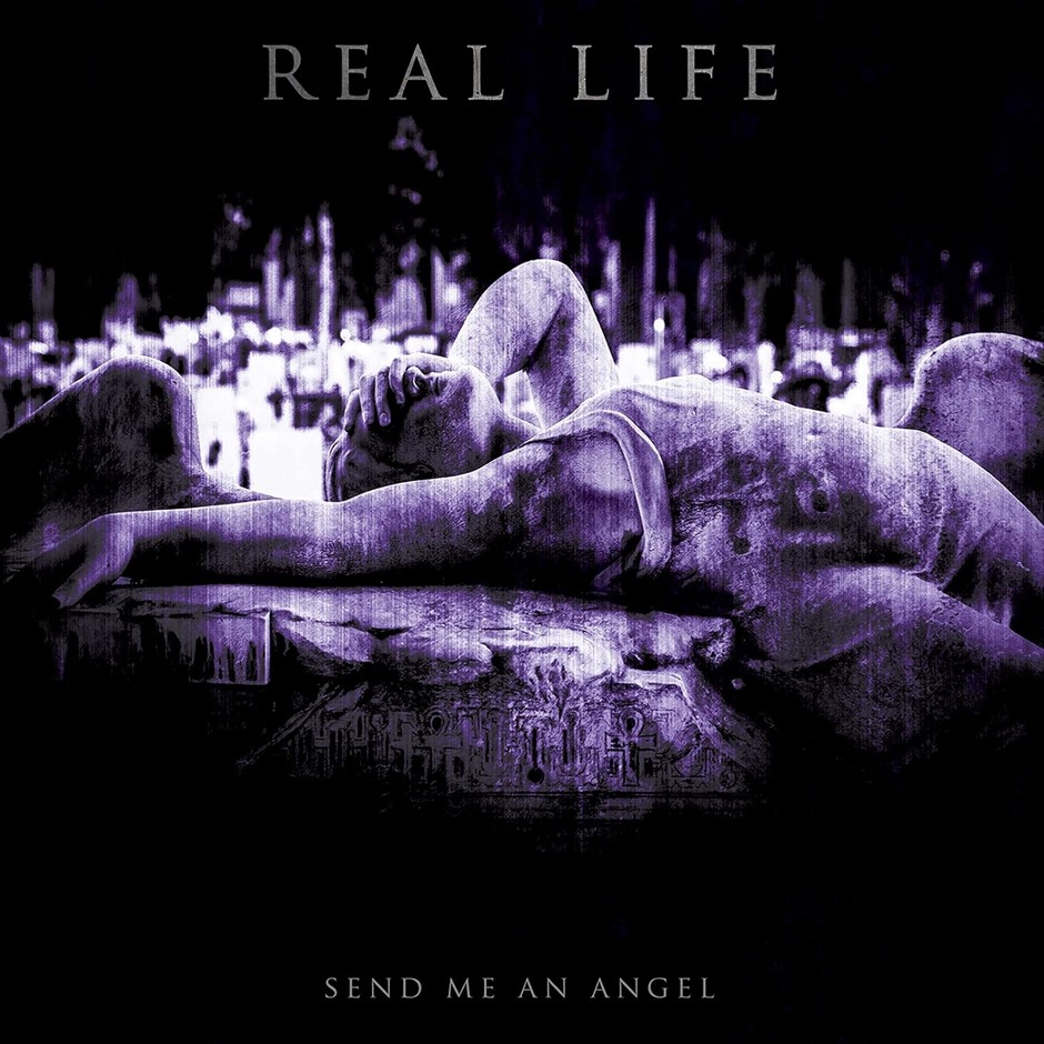 REAL LIFE Send Me An Angel - Purple/silver Splatter Vinyl. Buyers Note - D
