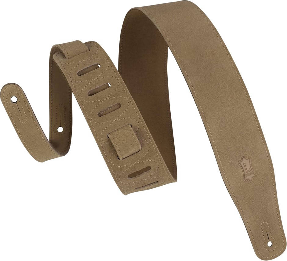 Levy's Leathers 2 1/2" Suede Guitar Strap with Suede Backing - Adjustable f